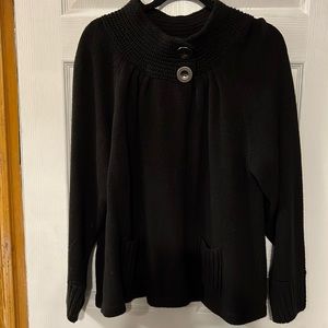 Black sweater jacket